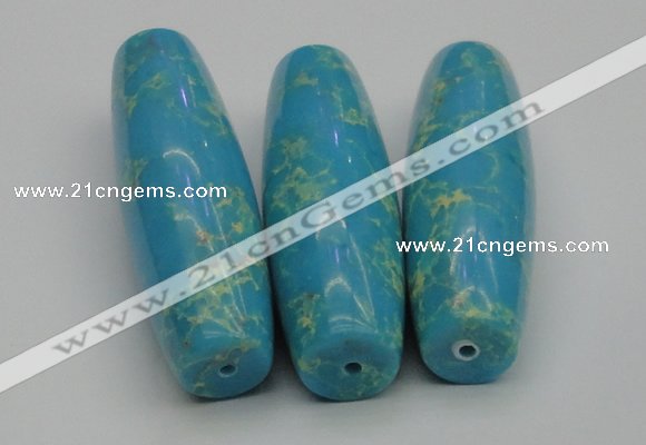 CDE2302 17*55mm rice sea sediment jasper beads wholesale