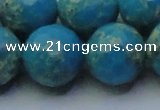 CDE2553 15.5 inches 22mm faceted round dyed sea sediment jasper beads