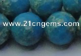 CDE2554 15.5 inches 24mm faceted round dyed sea sediment jasper beads