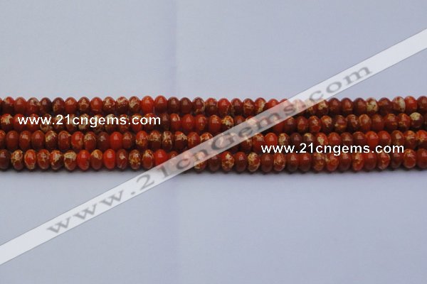 CDE2602 15.5 inches 8*12mm rondelle dyed sea sediment jasper beads