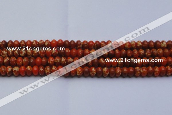 CDE2605 15.5 inches 13*18mm rondelle dyed sea sediment jasper beads