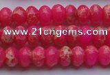 CDE2610 15.5 inches 8*12mm rondelle dyed sea sediment jasper beads