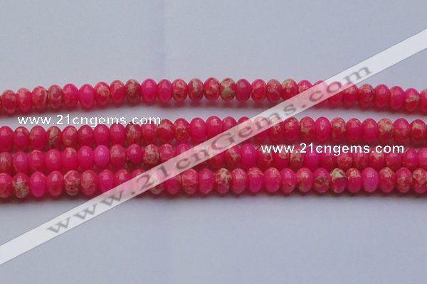 CDE2613 15.5 inches 13*18mm rondelle dyed sea sediment jasper beads
