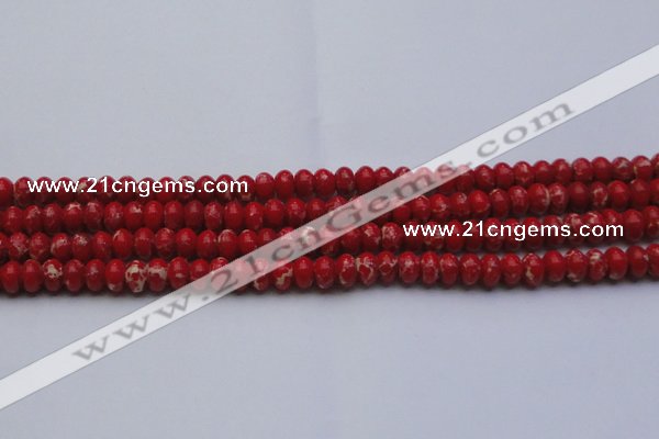 CDE2618 15.5 inches 8*12mm rondelle dyed sea sediment jasper beads