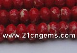 CDE2620 15.5 inches 12*16mm rondelle dyed sea sediment jasper beads