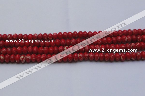 CDE2620 15.5 inches 12*16mm rondelle dyed sea sediment jasper beads