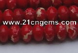 CDE2621 15.5 inches 13*18mm rondelle dyed sea sediment jasper beads