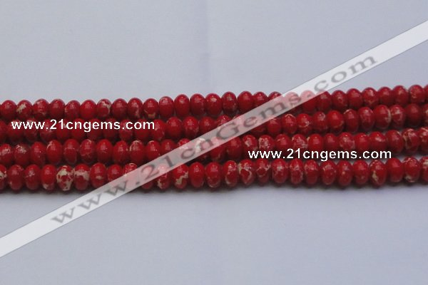 CDE2621 15.5 inches 13*18mm rondelle dyed sea sediment jasper beads