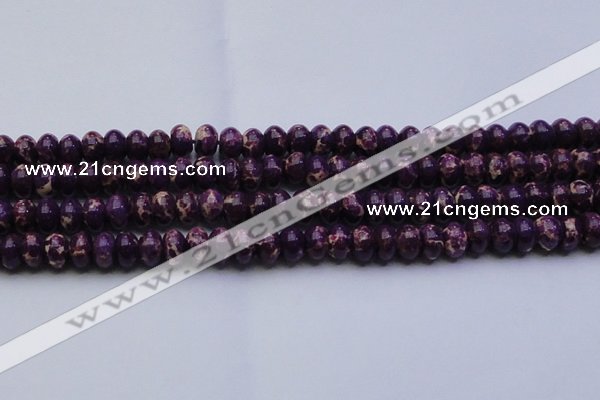 CDE2637 15.5 inches 13*18mm rondelle dyed sea sediment jasper beads