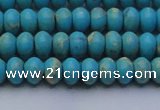 CDE2640 15.5 inches 5*8mm rondelle dyed sea sediment jasper beads