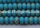 CDE2641 15.5 inches 7*10mm rondelle dyed sea sediment jasper beads