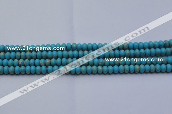 CDE2641 15.5 inches 7*10mm rondelle dyed sea sediment jasper beads