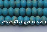 CDE2642 15.5 inches 8*12mm rondelle dyed sea sediment jasper beads