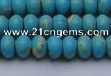 CDE2643 15.5 inches 10*14mm rondelle dyed sea sediment jasper beads