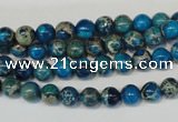 CDE265 15.5 inches 6mm round dyed sea sediment jasper beads