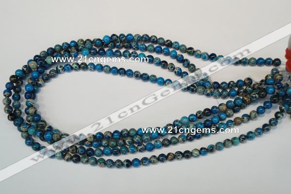 CDE265 15.5 inches 6mm round dyed sea sediment jasper beads