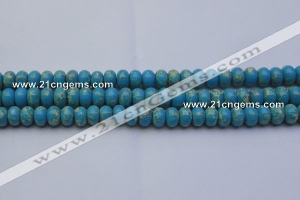 CDE2652 15.5 inches 12*16mm rondelle dyed sea sediment jasper beads