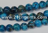 CDE266 15.5 inches 8mm round dyed sea sediment jasper beads