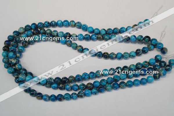 CDE266 15.5 inches 8mm round dyed sea sediment jasper beads