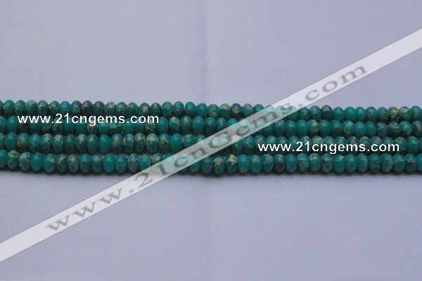 CDE2665 15.5 inches 7*10mm rondelle dyed sea sediment jasper beads