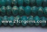 CDE2668 15.5 inches 12*16mm rondelle dyed sea sediment jasper beads