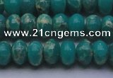 CDE2669 15.5 inches 13*18mm rondelle dyed sea sediment jasper beads