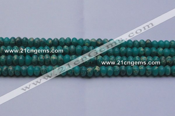 CDE2669 15.5 inches 13*18mm rondelle dyed sea sediment jasper beads