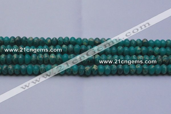 CDE2669 15.5 inches 13*18mm rondelle dyed sea sediment jasper beads