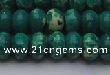 CDE2678 15.5 inches 15*20mm rondelle dyed sea sediment jasper beads