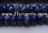 CDE2684 15.5 inches 12*16mm rondelle dyed sea sediment jasper beads