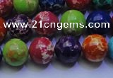 CDE2692 15.5 inches 12mm round dyed sea sediment jasper beads