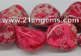 CDE27 15.5 inches 20*25mm nuggets dyed sea sediment jasper beads