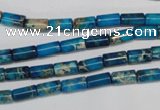 CDE278 15.5 inches 4*8mm tube dyed sea sediment jasper beads