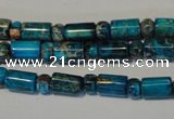 CDE288 3*6mm rondelle & 6*9mm tube dyed sea sediment jasper beads