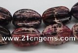CDE36 15.5 inches 15*20mm star fruit shaped dyed sea sediment jasper beads