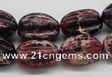 CDE36 15.5 inches 15*20mm star fruit shaped dyed sea sediment jasper beads