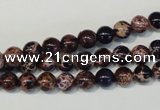 CDE361 15.5 inches 6mm round dyed sea sediment jasper beads