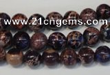 CDE362 15.5 inches 8mm round dyed sea sediment jasper beads