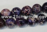 CDE364 15.5 inches 12mm round dyed sea sediment jasper beads