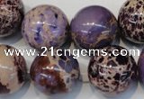 CDE368 15.5 inches 20mm round dyed sea sediment jasper beads