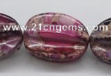 CDE37 15.5 inches 25*33mm star fruit shaped dyed sea sediment jasper beads