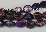 CDE389 15.5 inches 10*12mm nugget dyed sea sediment jasper beads