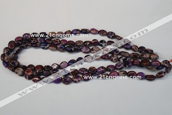 CDE389 15.5 inches 10*12mm nugget dyed sea sediment jasper beads