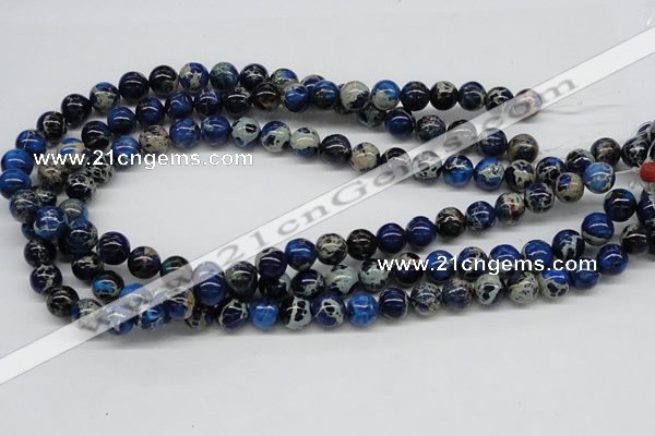 CDE44 15.5 inches 10mm round dyed sea sediment jasper beads wholesale