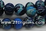 CDE45 15.5 inches 12mm round dyed sea sediment jasper beads wholesale