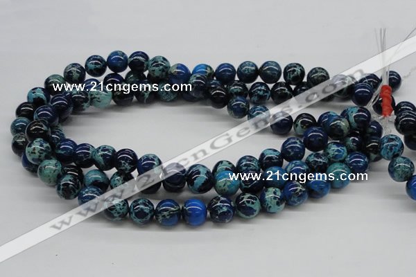 CDE45 15.5 inches 12mm round dyed sea sediment jasper beads wholesale