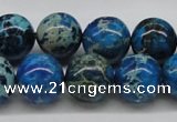 CDE46 15.5 inches 14mm round dyed sea sediment jasper beads wholesale