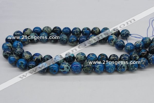 CDE46 15.5 inches 14mm round dyed sea sediment jasper beads wholesale