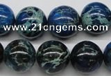 CDE47 15.5 inches 16mm round dyed sea sediment jasper beads wholesale