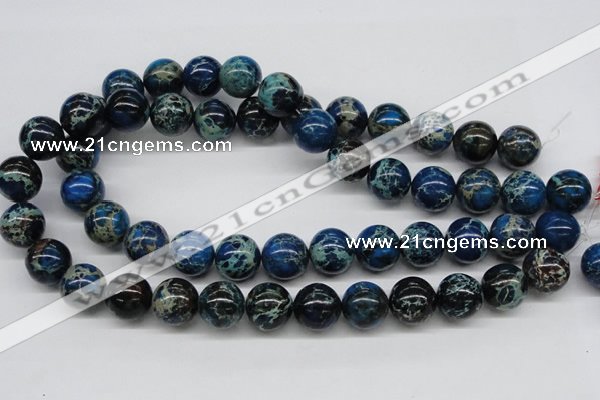 CDE47 15.5 inches 16mm round dyed sea sediment jasper beads wholesale